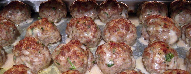 Baked meatballs