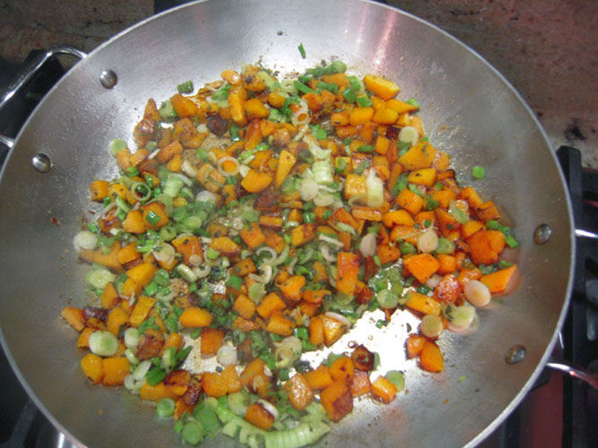 Butternut squash saute
