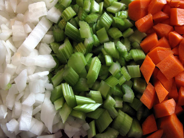Chicken soup vegs