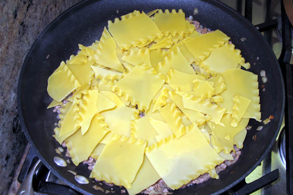 Skillet lasagna noodles 2