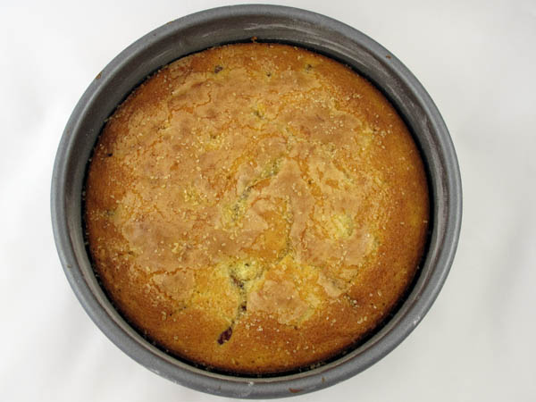 Raspberry cake baked
