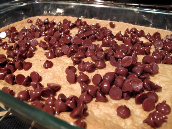 Peanut butter finger pan bits
