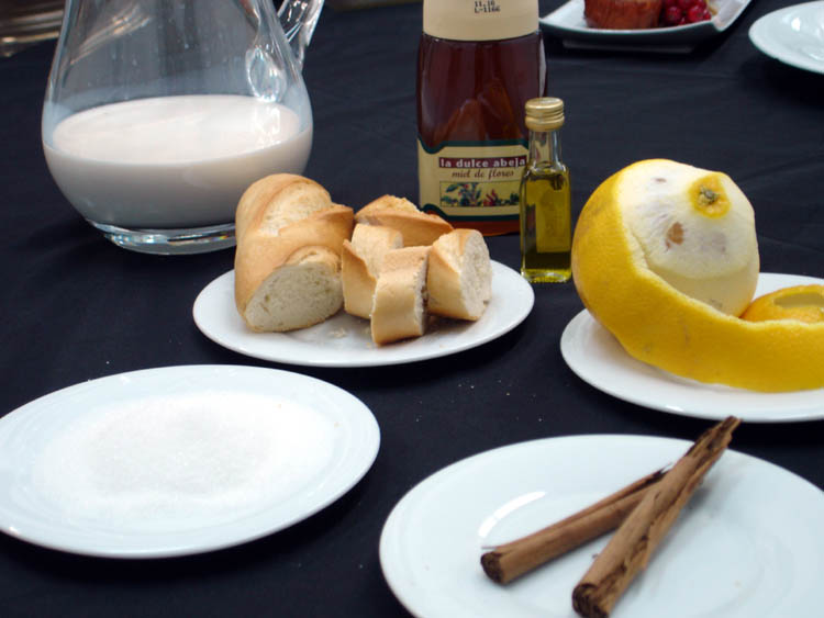 Torrijas ingredients