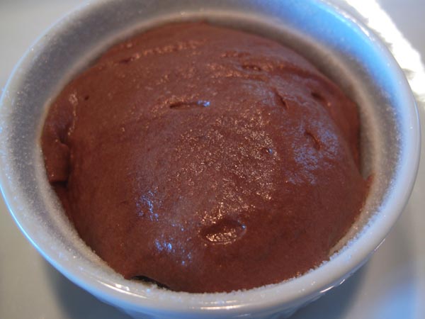 Choc souffle prebake