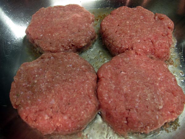 Turkey burgers fry