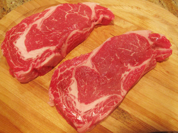 Ribe eye steaks
