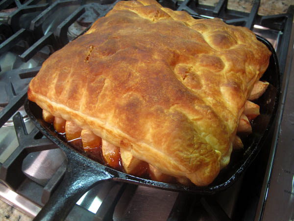 Tarte tatin baked