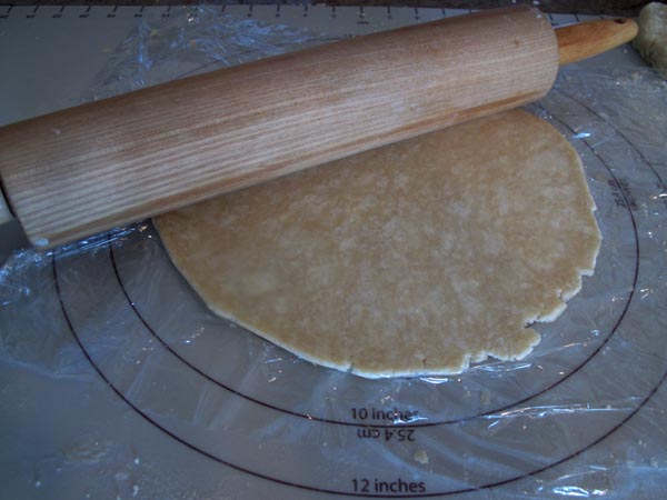 Rugelach sheet rolled
