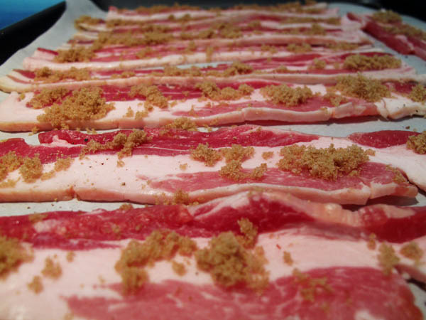 Glazed bacon tray