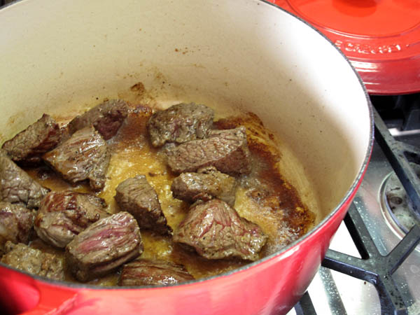 Beef stew browning