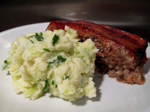 Meatloaf colcannon