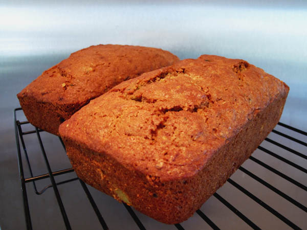 Zucchini bread loaves