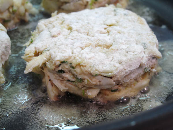 Crab cakes side 1