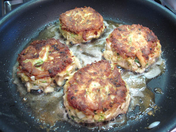 Crab cakes saute