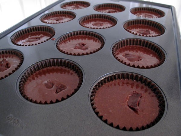 Dark Chocolate Cupcake batter