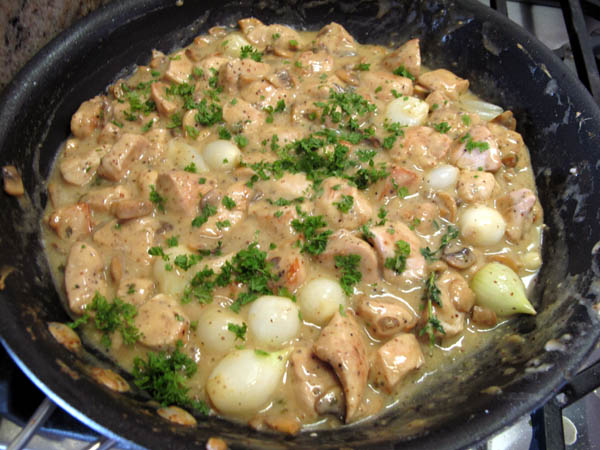 Chicken Vol au vent sauce