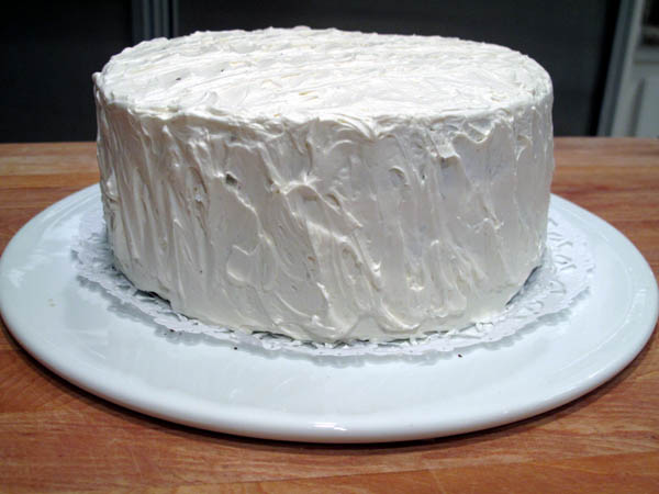 Triple Layer Chocolate Cake frosted