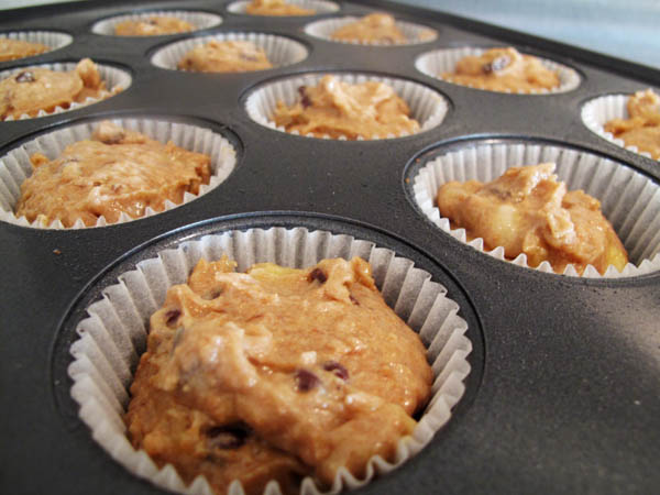 Banana Chocolate Chip Muffin Batter