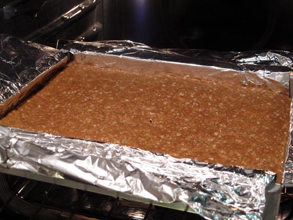 Oatmeal Butterscotch Brownies oven