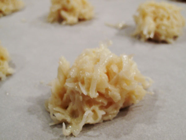 Coconut macaroon scoop