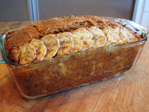 Prize banana bread baked