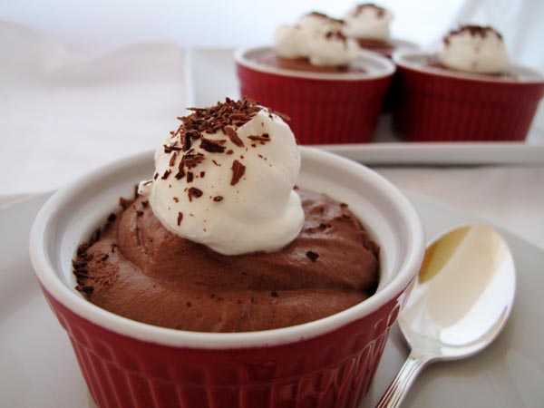 Dark chocolate mousse 3