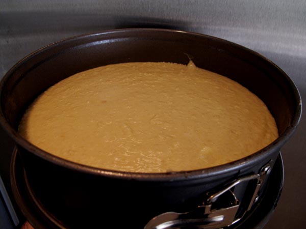 Almond cake prebake