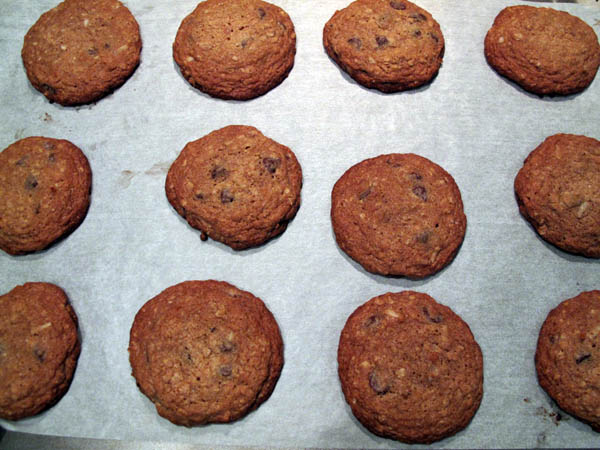 Earthy whole grain cookies baked