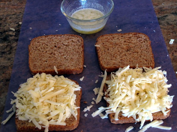 Grilled Cheese open face