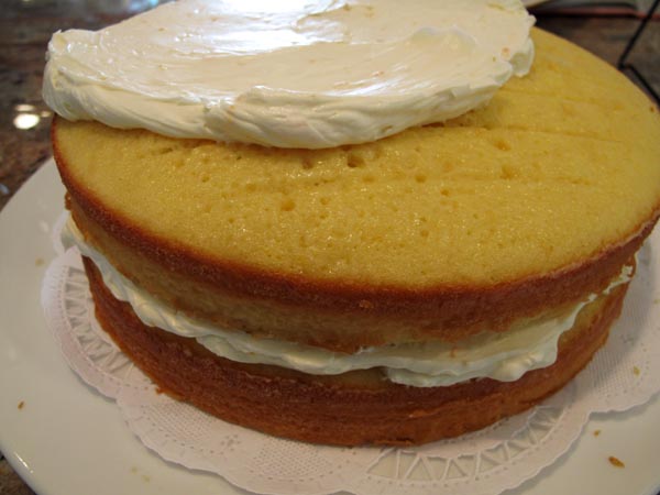 Orange cake frosted