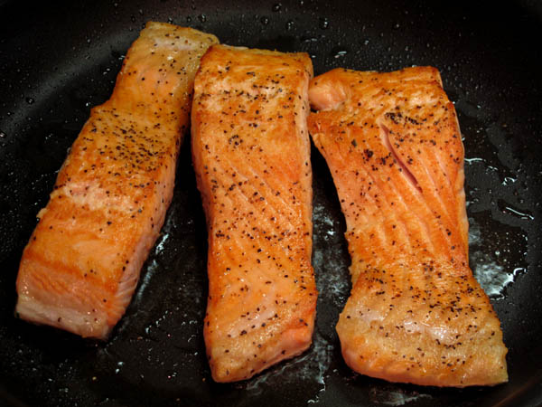 Seared salmon