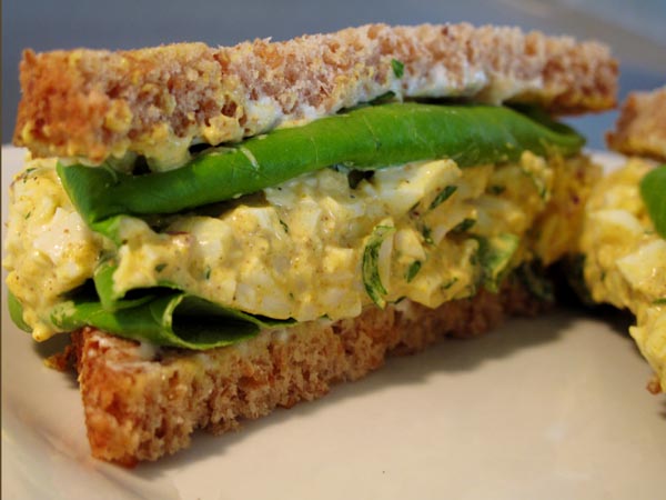 Curried Egg Salad Sandwich