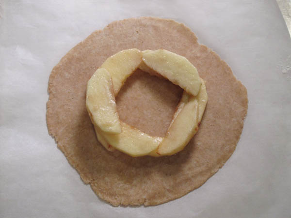 Rustic Free Form Apple Tartlet circle