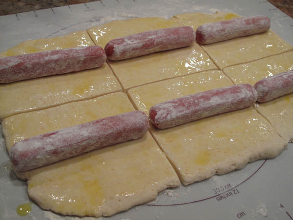 Pigs n blanket prep