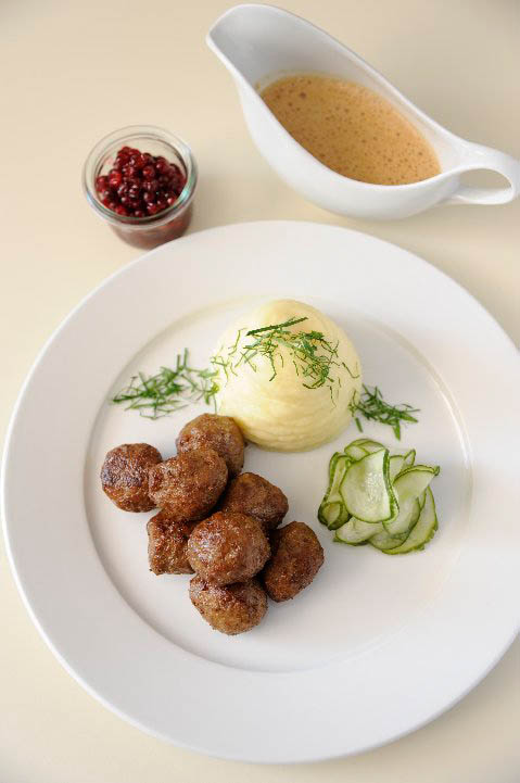 Swedish meatballs plate