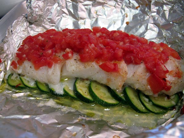 Fish in Foil unwrapped