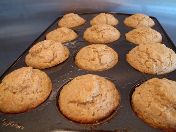 Pineapple Upside Down Muffins baked