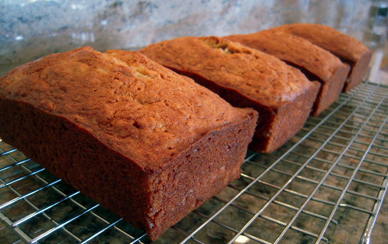 Mini Banana Bread loaves