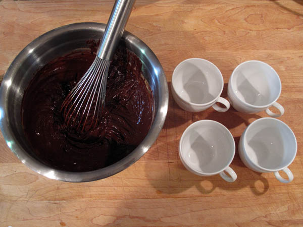 Chocolate pot de creme cups