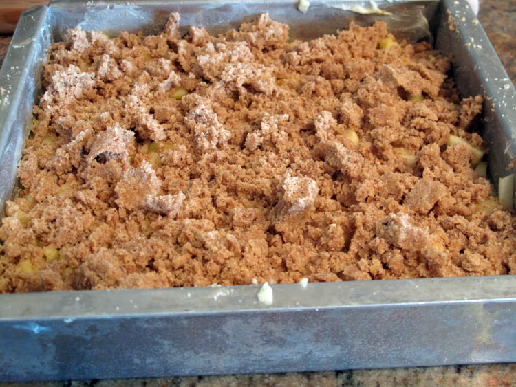 Apple Crumble Coffe Cake topping