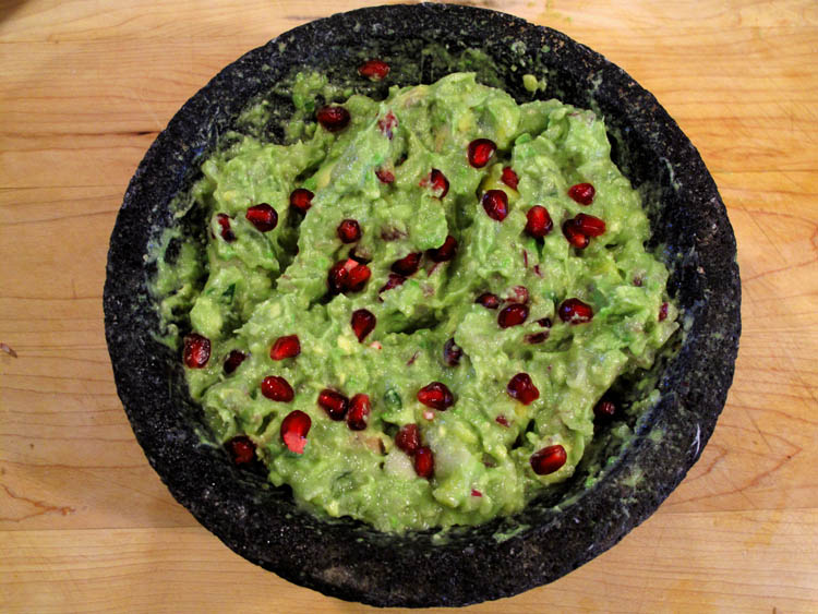Holiday Fruit Filled Guacamole