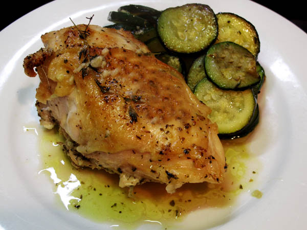 Blue Ribbon Lemon Garlic Roast Chicken