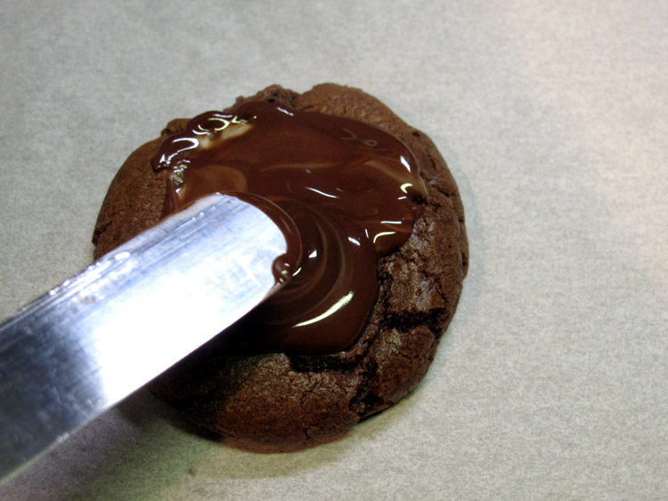 Andes Mint Chocolate Brownie Cookies swirl