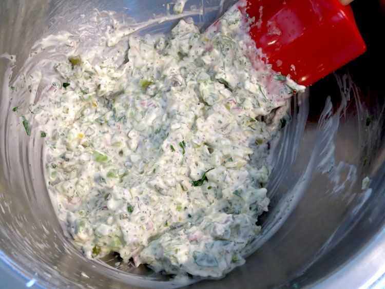 Classic American Potato Salad ingredients