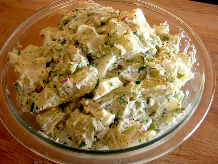 Classic American Potato Salad bowl