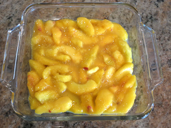 Cobbler peaches