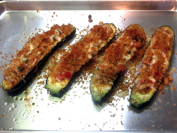 Stuffed Zucchini pan