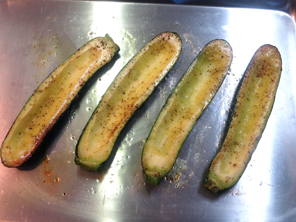 Stuffed Zucchini roasted