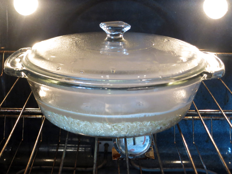 Brown rice baking