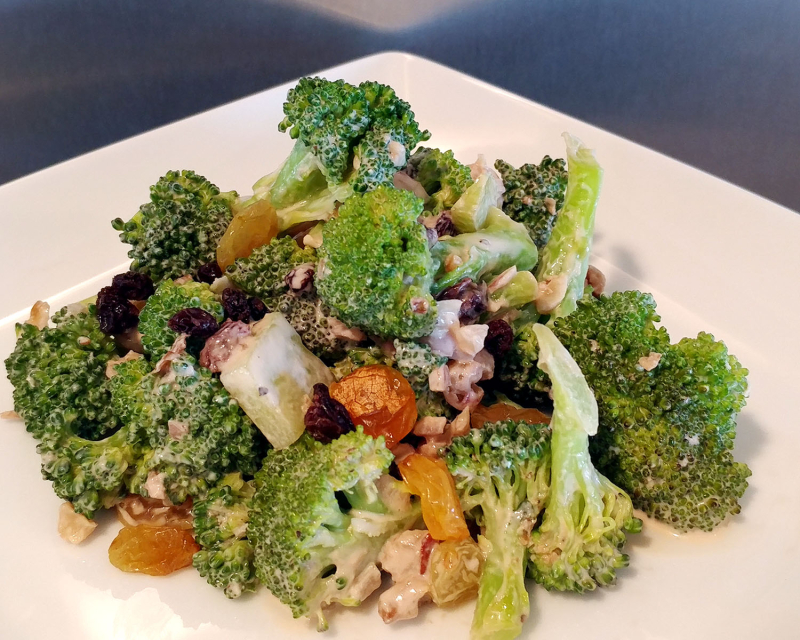 Broccoli Salad Raisins Toasted Nuts